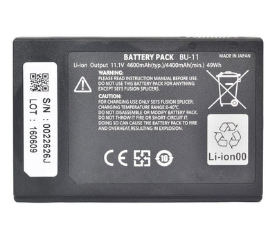 Batterie BU-11 pour épisseuses à fusion de fibres optiques Sumitomo TYPE-81C T-400S T600C BU-11S