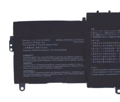 C31N1811 Battery for Assu ZenBook 14 UX433FA U4300F/FN/FA UX433F/FX/FN