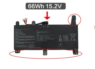 C41N1731-2 Akku für Asus ROG Strix G17 ROG Strix G G731GV C41N1731 66Wh