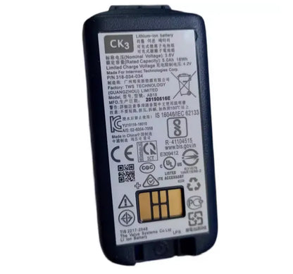 Honeywell Intermec CK3 EDA60K CK65 318-034-02 CK65-BTCS 318-063-00 Battery