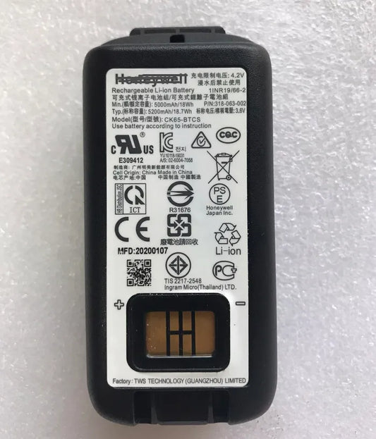 Honeywell Intermec CK3 EDA60K CK65 318-034-02 CK65-BTCS 318-063-00 Battery