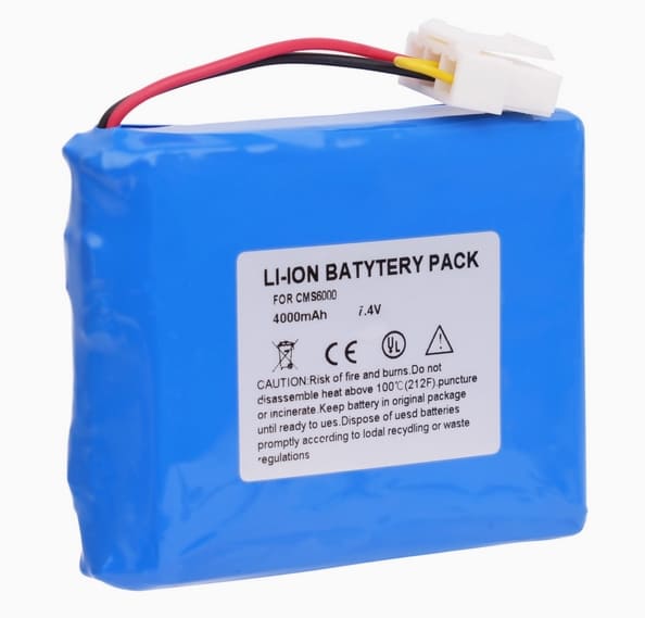 Batterie pour moniteur de signes vitaux ECG Contec CMS6000 HMS6500 4000 mAh