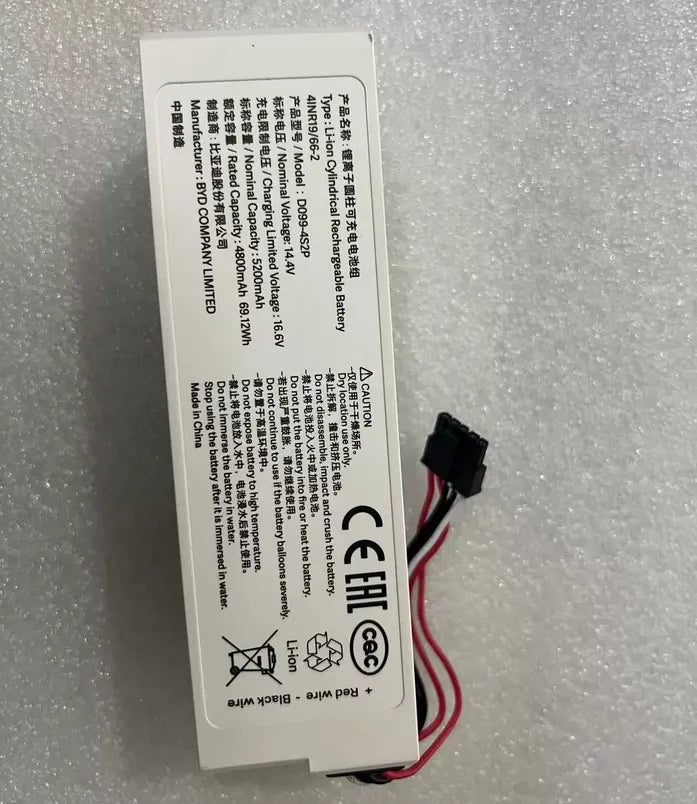 D099-4S2P Battery for Mi Home MJSTS1 Floor Cleaning Robot 2 Pro 5200mAh