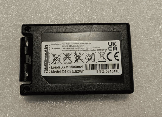 Tele Radio D00004-02 D4-02 5.92Wh  3.7V 1600mAh Li-ion Remote Control Battery