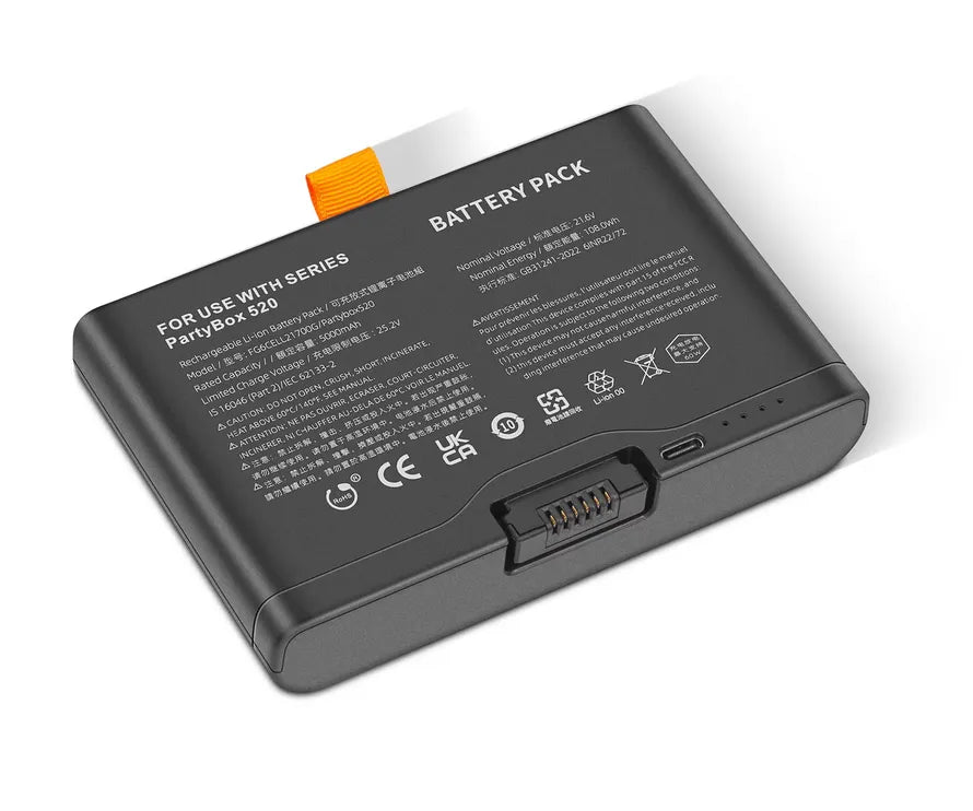 FG6CELL21700G Battery for JBL PartyBox 520/PartyBox 720 Bluetooth speakers