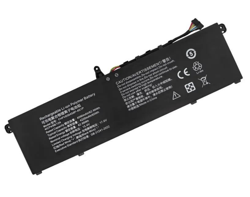 FHPV656458P-4S1P Battery For MECHREVO Unbounded 14 Pro A-5BC4U Acer N23J3 