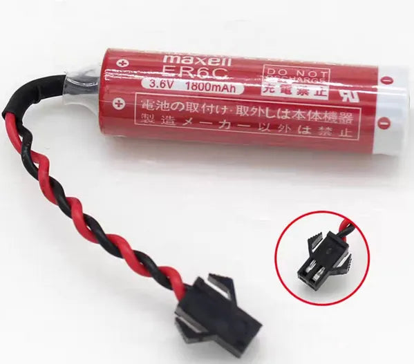 Maxell ER6C PLC Battery for F2-40BL / FX2N-48MT 3.6V High-Energy Lithium Battery
