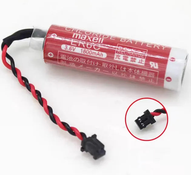 Maxell ER6C PLC Battery for F2-40BL / FX2N-48MT 3.6V High-Energy Lithium Battery