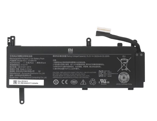 G15B01W G15BO1W Battery for XiaoMi Mi Gaming Laptop 2019 GTX1060 Intel I7 - Store Shoppe