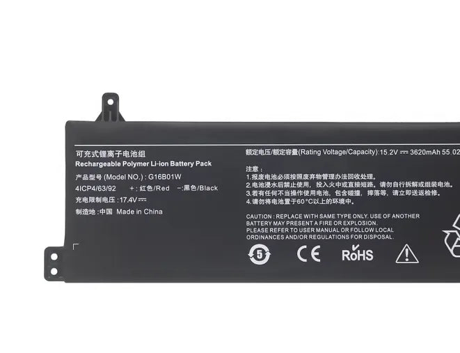 G16B01W Battery for XiaoMI Redmi G Redmi G 16.1 Gaming Laptop RMG2103-AB