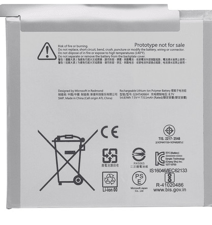 G3HTA066H Battery For Microsoft Surface Book 3 13-inch 1908 Tablet Base 