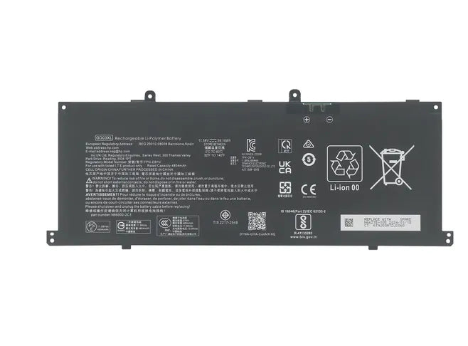 GD03XL Batttery For Hp N66000-2C1 TPN-DB1V HSTNN-AB1E N66215-005