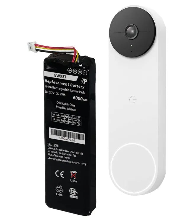GWX3T G823-00179-01 Replacement Battery for Google Nest Doorbell GQ STYLE