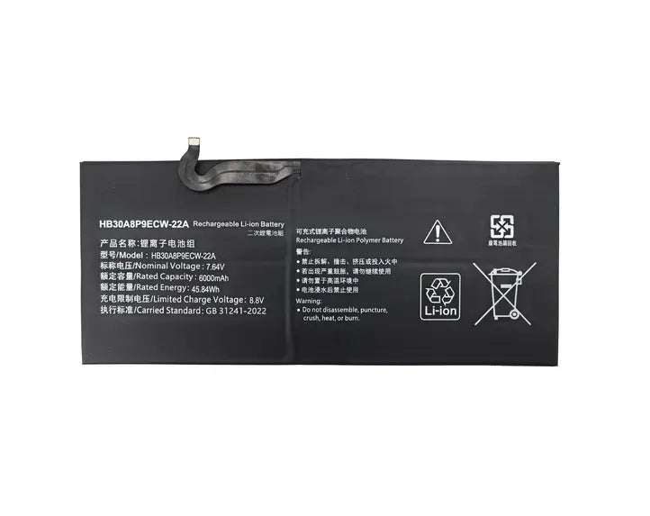 HB30A8P9ECW-22A Battery For Huawei MateBookE Go GK-W56 W76 G56 HB30A8P9ECW-22