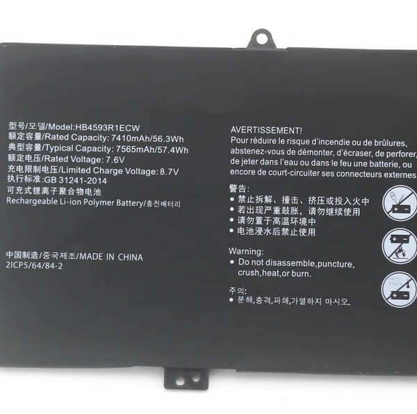 HB4593R1ECW Battery For HUAWEI MateBook X Pro Mach-W19 KLV-W19L