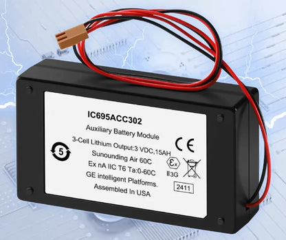 GE FANUC IC695ACC302, IC693ACC302A, IC693ACC302B Module de batterie auxiliaire