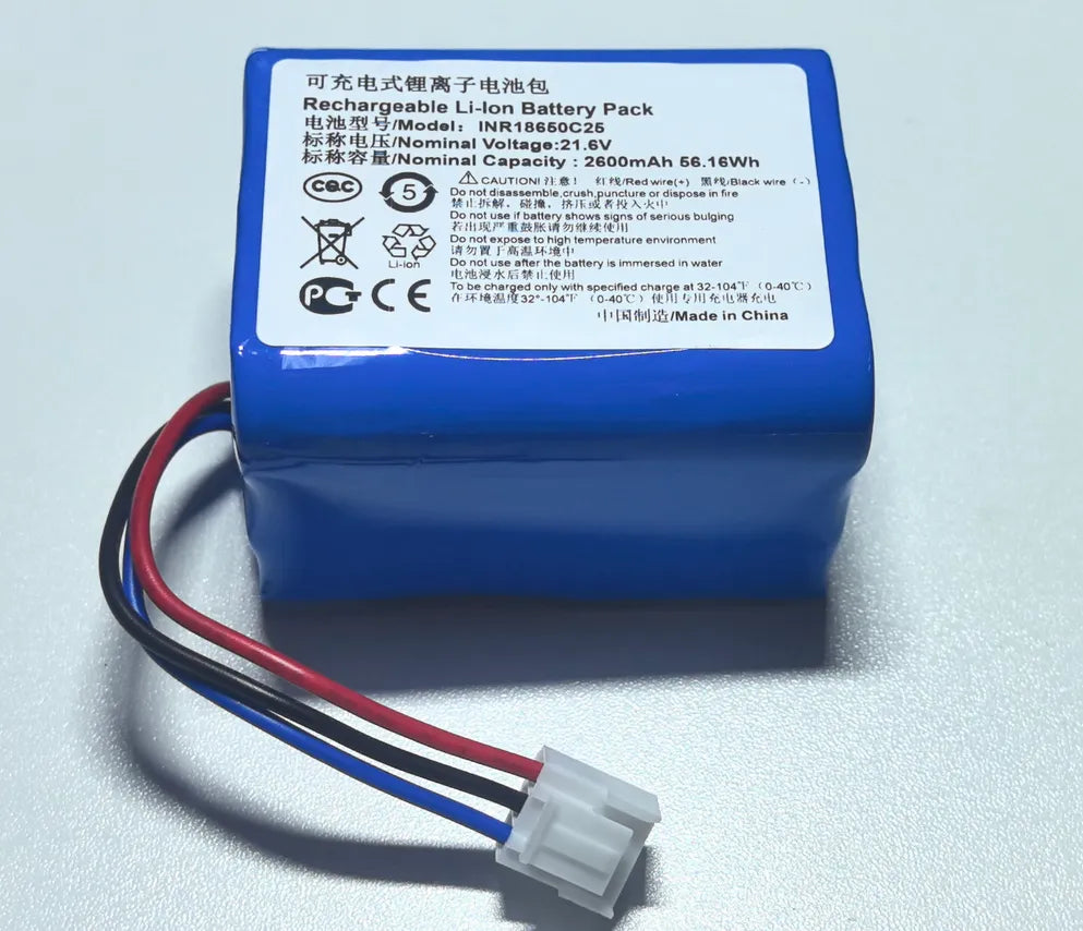INR18650C25 Battery for Philips FC6726,FC6727,FC6728,FC6729 SpeedPro Vacuum