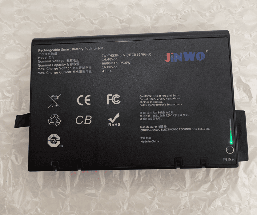 Jinwo JW-Y4S3P-6.6 AEONMED VG70 ventilator RRC2024 JW-2024 flaw detector battery