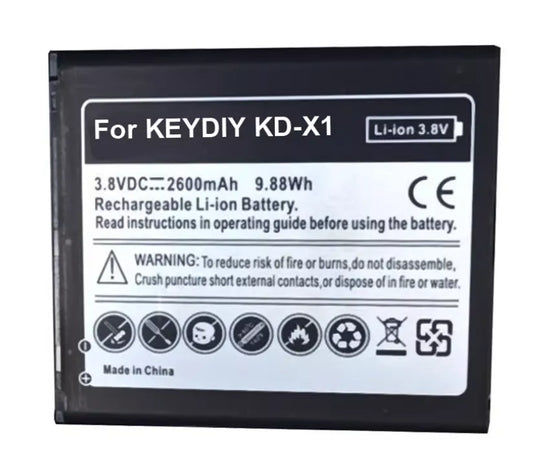 Replacement KEYDIY KD-X1 Remote Generation Device Battery 2600mAh 9.88Wh