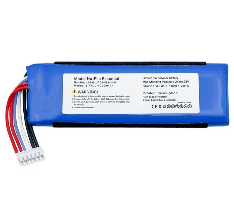 L0748-LF 02-553-3494 Speaker Battery for JBL Flip Essential 3.7V 3000mAh