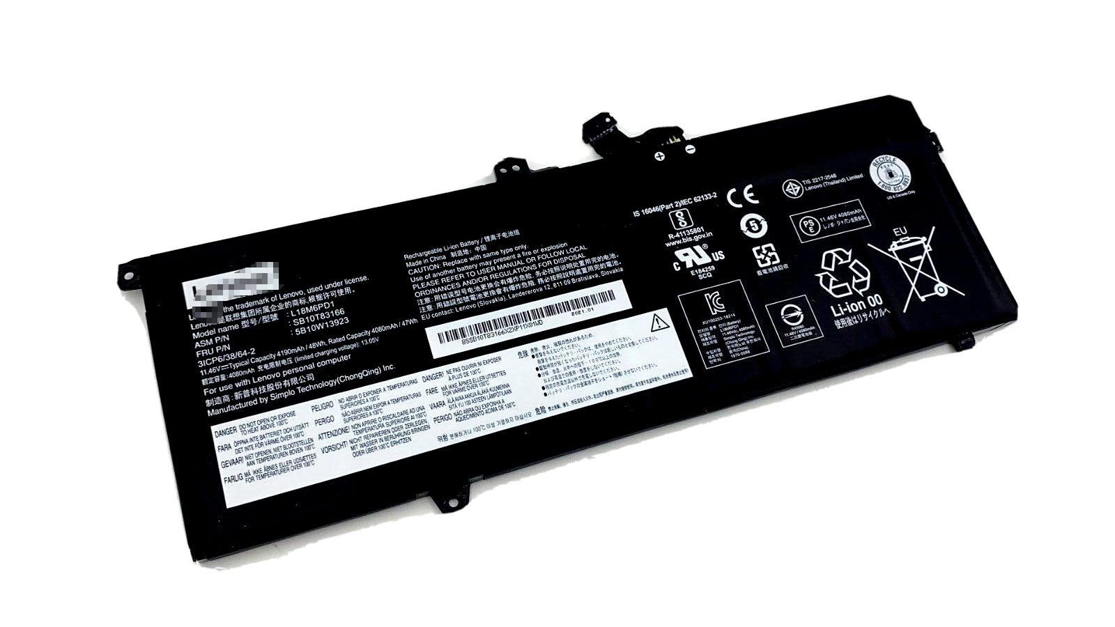 Lenovo 5B10W13926 L18C6PD1 L18D6PD1 Battery - Store Shoppe