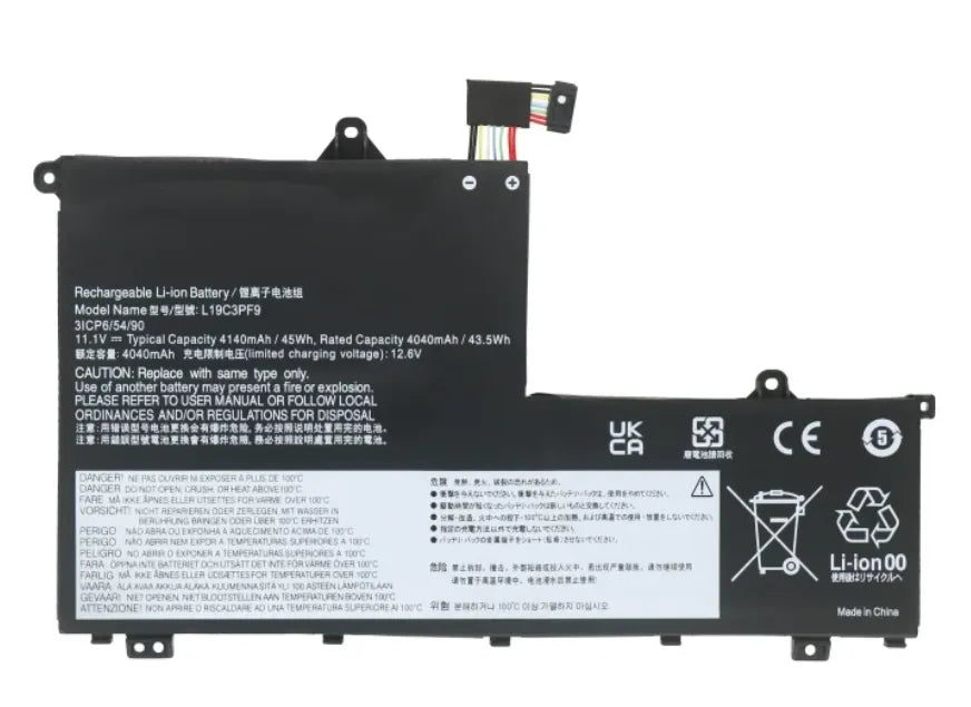 Batterie 45Wh L19C3PF9 L19M3PF9 pour Lenovo ThinkBook 14-IML série 20RV