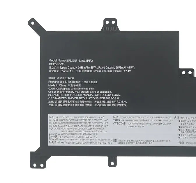 Ersatzakku Lenovo L19D4PF2, L19L4PF2 für IdeaPad 3 17IML05 56Wh Laptop