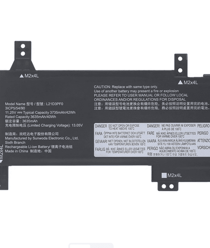 L21D3PF0 Battery for Lenovo L21C3PF0 L21L3PF0 L21M3PF0 IdeaPad 14sITL