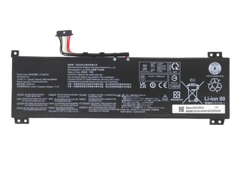 Lenovo L21C4PC0 L21D4PC0 L21M4PC0 Legion 5 15IAH7 60Wh 15.44V Laptop Battery - Store Shoppe