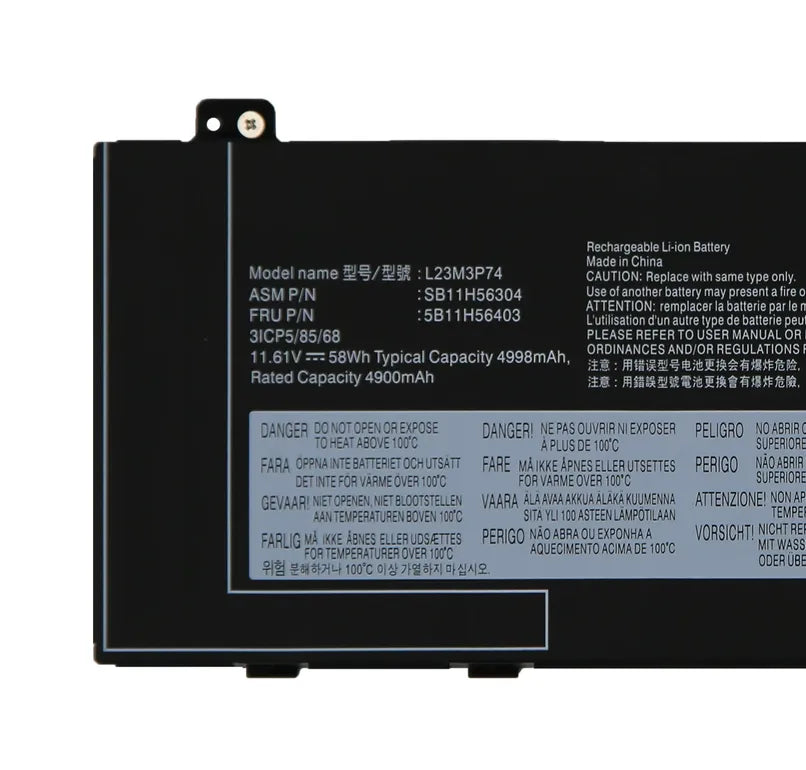 L23M3P74 Battery for Lenovo ThinkPad P14s Gen 6 5B11H56403, L23B3P74, L23L3P74