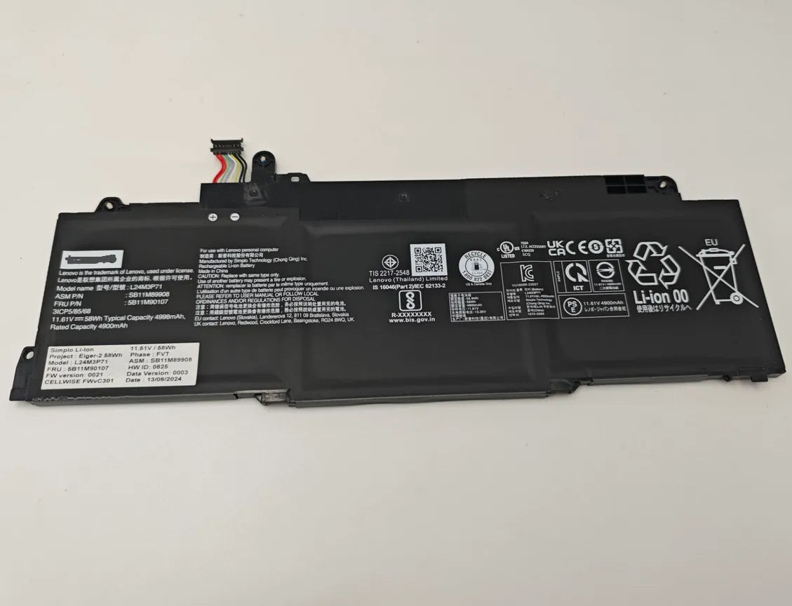 Lenovo L24M3P71 L24B3P71 L24L3P71 SB11M89908 5B11M90107 Laptop Battery