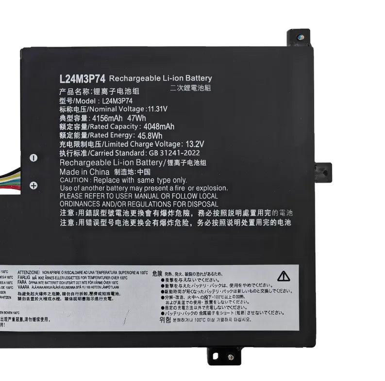 Lenovo 500w 2-in-1 Gen 5 L24C3P74 L24M3P74 47Wh Li-ion Laptop Battery