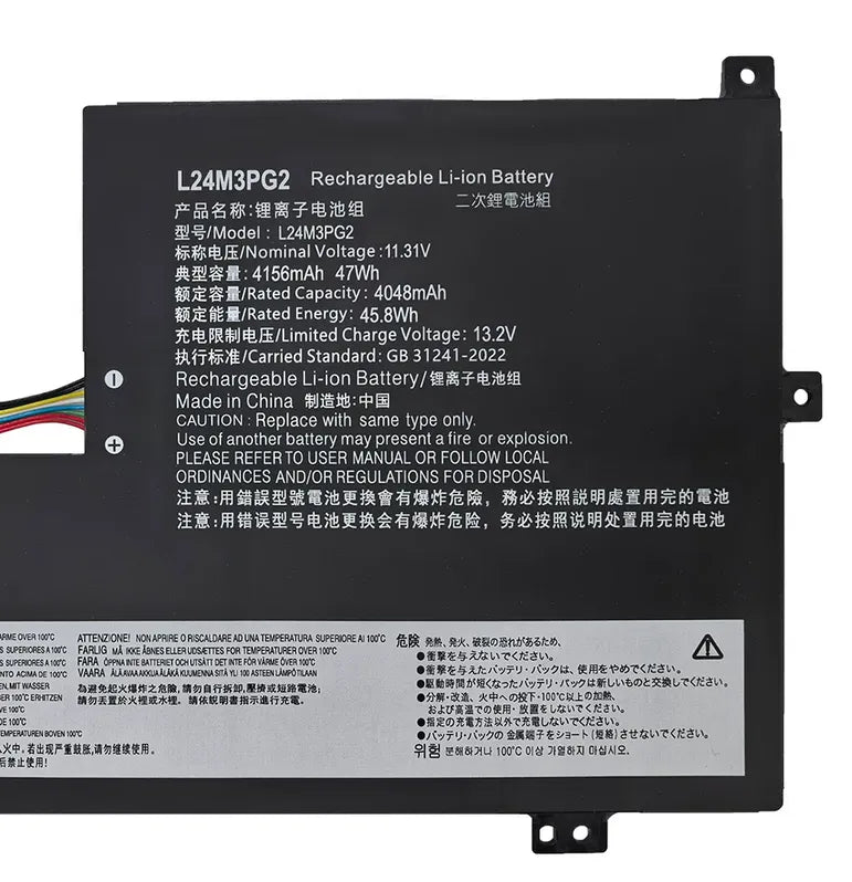 L24M3PG2 Battery For Lenovo 500w 2-in-1 Gen 5 L24B3PG2 L24C3PG2 47Wh