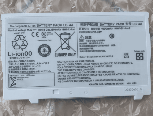 Batteries Canon