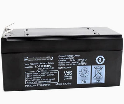 Panasonic LC-R123R4PG Akku für Dräger Savina 300 Beatmungsgerät, 3,4 Ah/20 Std.