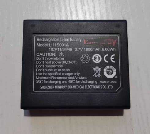 LI11S001A Battery for Mindray Oxymetre Pouls PM60 / DPM2 PM60 022-000008-00