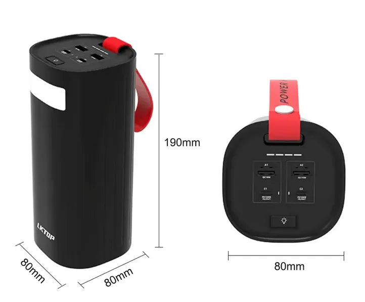 LKTOP K1 60000mAh Power Bank with Dual 100W Fast Charging for DJI Mavic 3/Air 3/Mini 4 Pro