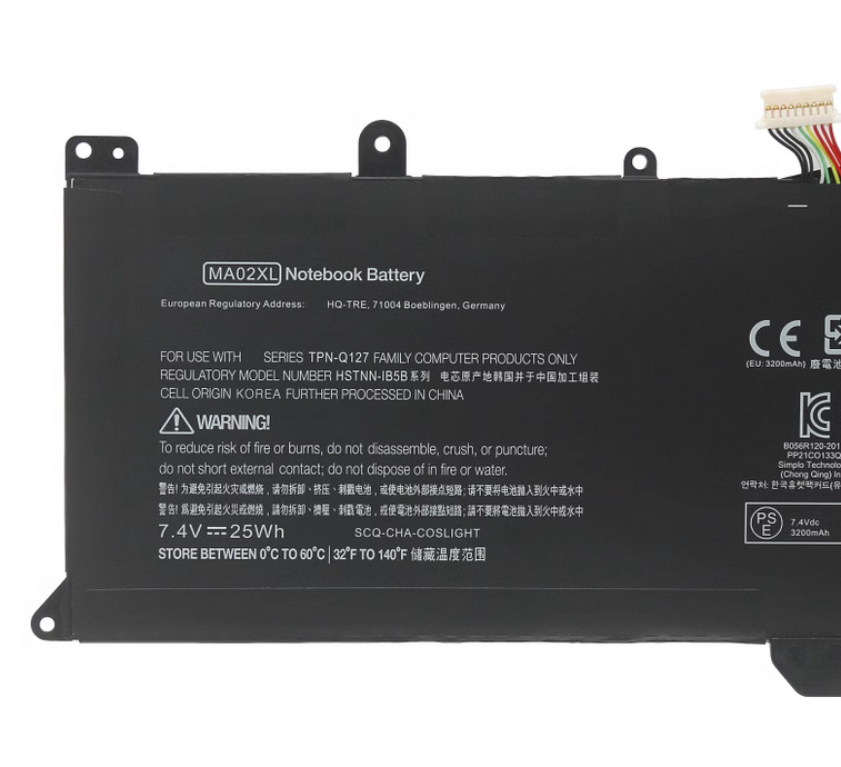 MA02XL Battery for Hp SlateBook X2 10-H010NR SlateBook 10 X2 HSTNN-IB5B