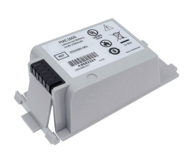 MAC1600 Rechargeable Lithium Battery for GE ECG Machine 2032095-001
