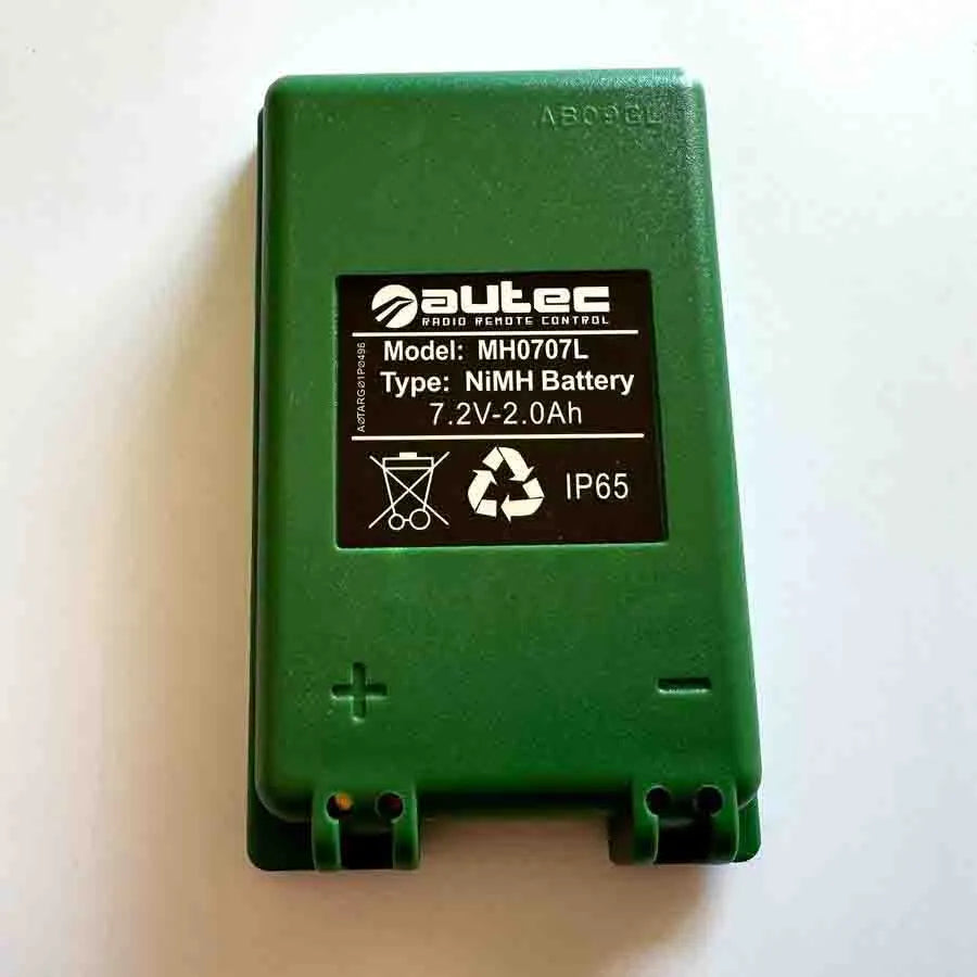 Autec MH0707L Batterie de remplacement Ni-MH 2 Ah 7,2 V pour télécommande MH0707L IP65