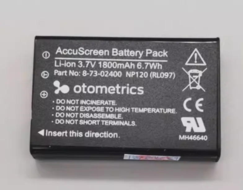 Batterie NP120 8-73-02400 pour appareil de dépistage auditif Otometrics Madsen