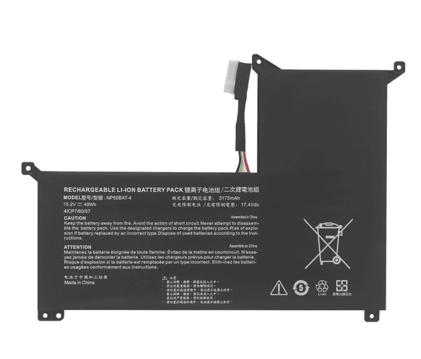 NP50BAT-4 Battery for Machinist F117-7 MKNP55HP Thunderobot 911M TR HJK