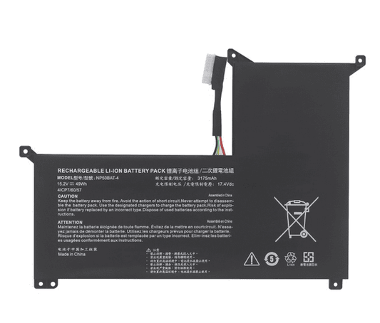 NP50BAT-4 Battery for Machinist F117-7 MKNP55HP Thunderobot 911M TR HJK