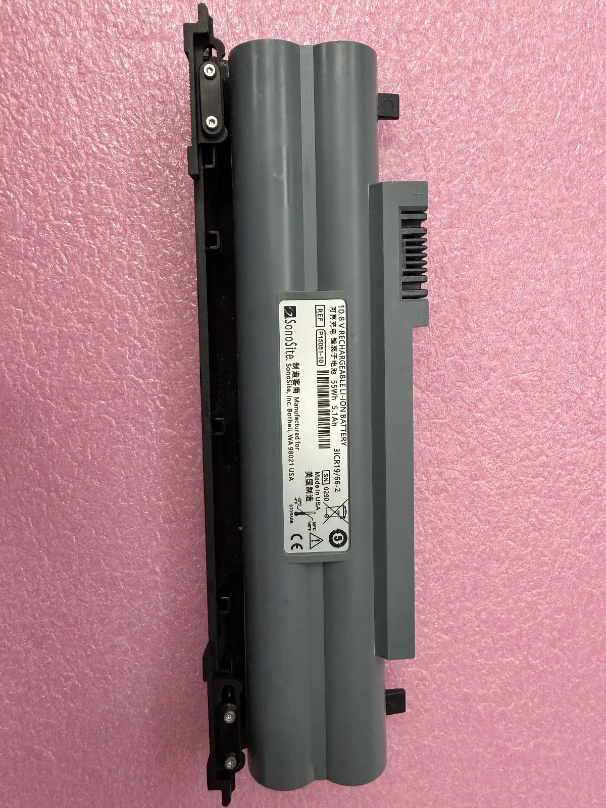 SonoSite P15051-10 3ICR19/66-2 10.8V 55Wh 5.1Ah Battery