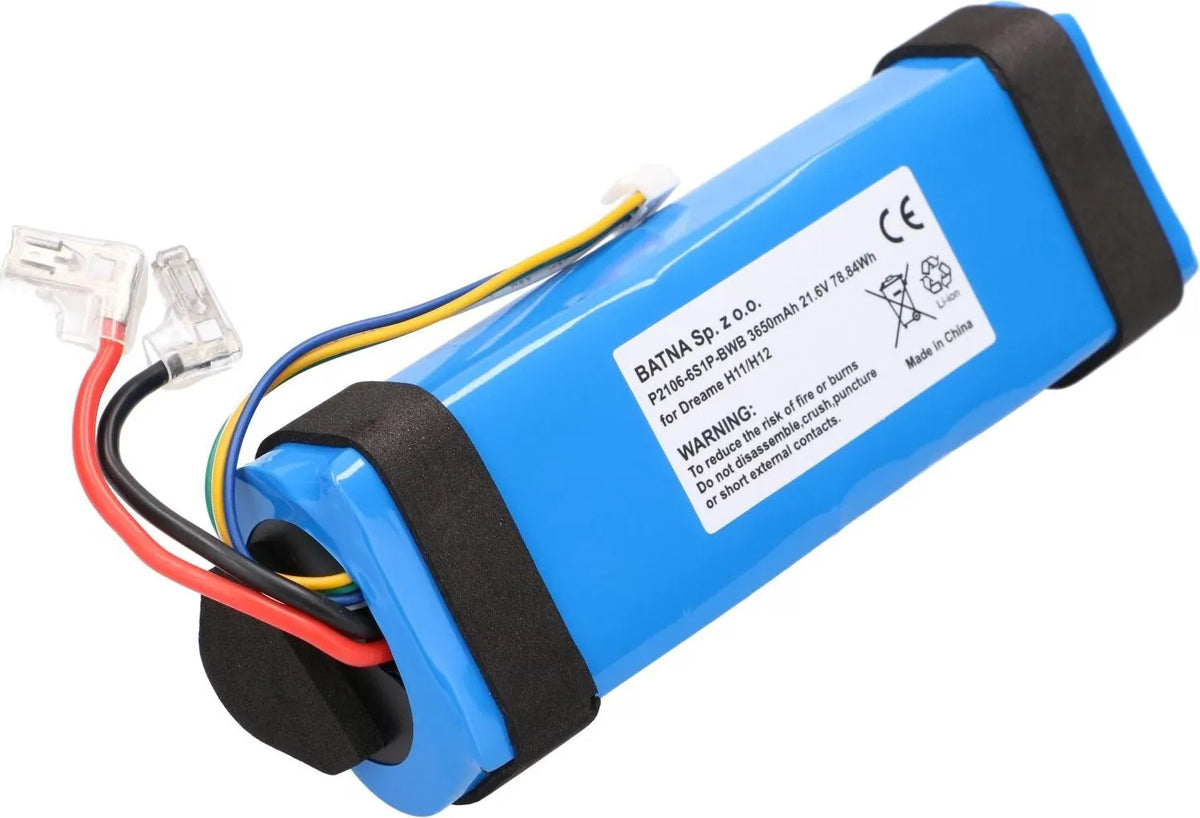 P2106-6S1P-BWB Battery for Dreame Floor Washer Battery for VWV8 HHR24A H10 H11 Max H12S M13