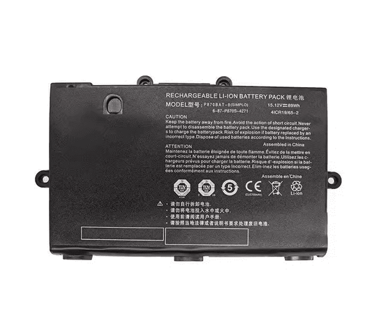 P870BAT-8 Battery for Clevo P870TM-G, P870DM3-G, P775DM3 6-87-P870S-4271