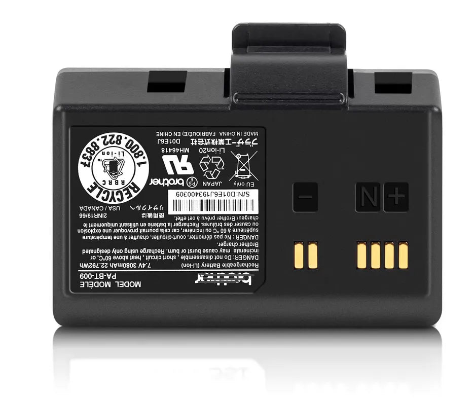 PA-BT-009 Portable Printer Battery For Brother RJ-3035B RJ-3055WB