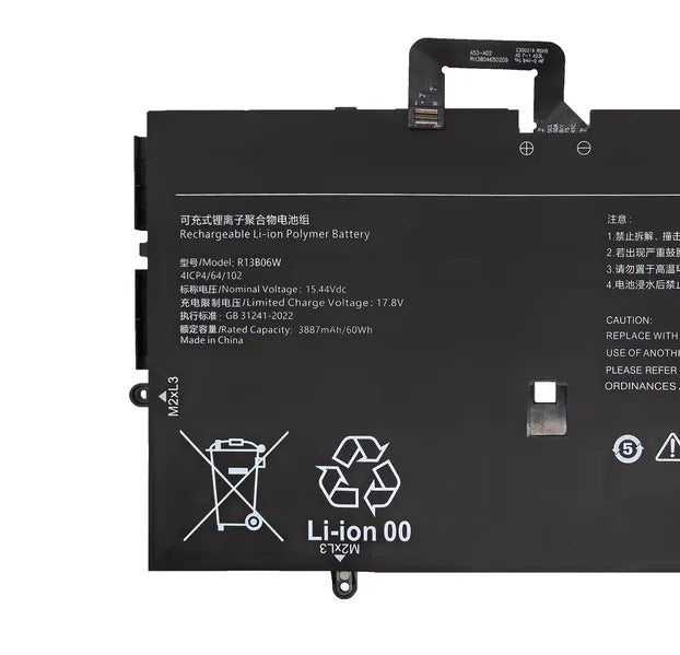 R13B06W Battery for Xiaomi Book Air13MIF2209-AG MIF2209-AB 60Wh