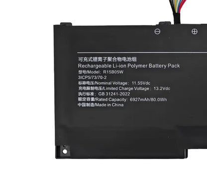 R15B05W Battery for XiaoMi Pro X 15 2021 XMA2010-AJ Pro X15 Notebook Pro X 15