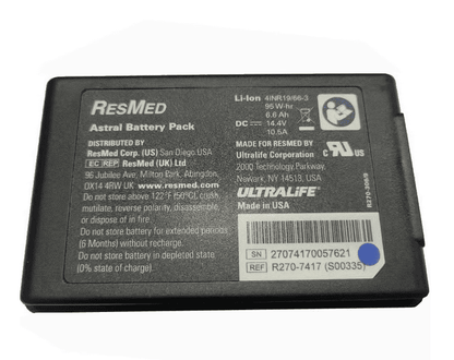 Batterie R270-7417 pour Resmed ASTRAL 150 S00335 6600 mAh/95 Wh